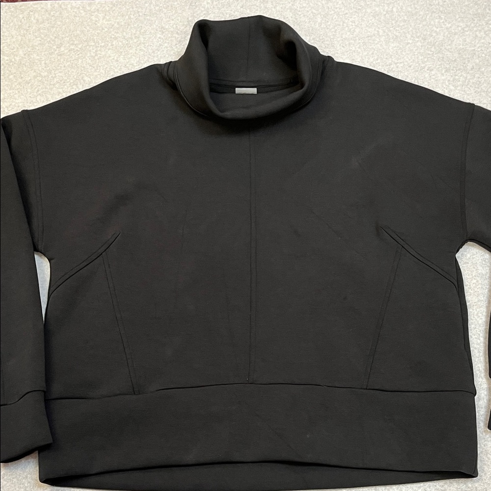 CALIA by Carrie Underwood Black Funnel Neck Sweatshirt - Picture 3 of 7